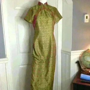 Brenda Fashion lined Asian inspired Dress; Small, China Girl, Geshia,Classic